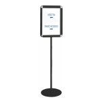 espositore-cornice-nera-a-scatto-A3-autoportante