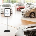 PBCRA104N-porta-avviso-cornice-nera-a-scatto-A3-autoportante