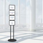 PBCRA105N-espositore-nero-piantana-da-terra-4-cornici-a-scatto-A4