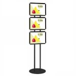 PBCRA106N-cornici-nere-da-terra-A3-espositore