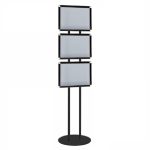 PBCRA106N-espositore-piantana-autoportante-con-cornice-a-scatto-A3-nera