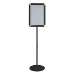 espositore-cornice-nera-a-scatto-A3-autoportante