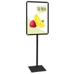 cornice-a-scatto-nera-50x70-porta-manfesto-autoportante