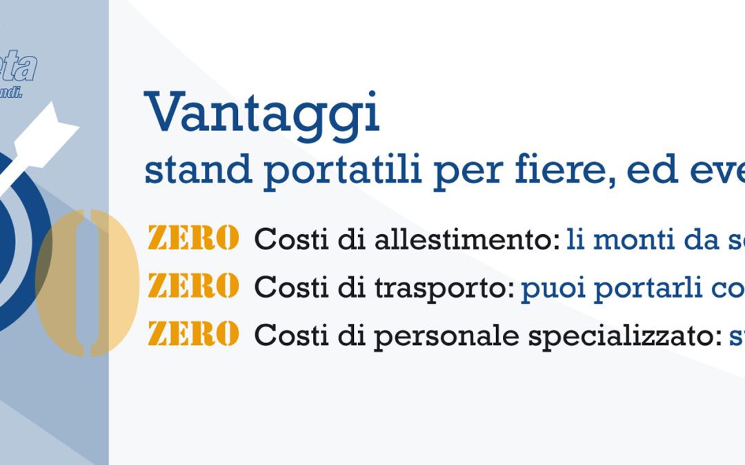 Vantaggi stand portatili per fiera