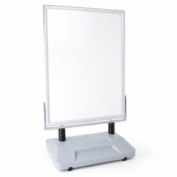 Cavalletto-pubblicitario-per-esterno-zavorrabile-con-cornice-100x140-bifacciale