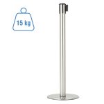 PBC15KAL-colonnina-segna-percorso-acciaio-cromato-lucido-peso-15-kg