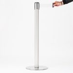 PBC15KAL-colonnina-segnapercorso-acciaio-cromato-lucido-peso-15-kg