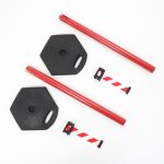 PBCOT501-colonnina-segna-percorso-per-esterni-con-nastro