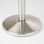 PBS1018-colonnina-segnapercorso-acciaio-spazzolato-base-conica-con-nastro-3-mt