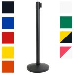 PBS1028-colonnine-segna-percorso-nera-base-conica-con-nastro-3-mt.-colori
