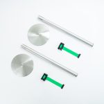 PBS1039-colonnine-segna-percorso-acciaio-spazzolato-base-piatta-nastro-3mt