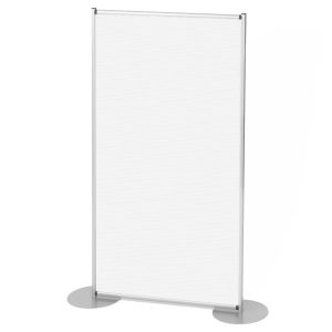 PBS1190-parete-divisoria-100x190-pannello-divisorio-policarbonato-bianco-satinato-basi-tonde