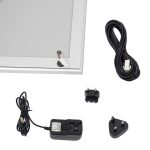 PBS301LED-dettaglio-alimentatore-e-cavi-per-bacheca-a-led-da-esterno