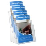 PBS420-porta-depliant-da-banco-con-4-tasche-plexiglass-A4