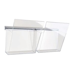 PBS457-porta-depliant-da-parete-2-tasche-plexi-A4