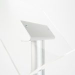 PBS491L-espositore-a-leggio-in-metallo-grigio-ripiano-plexi-portalibro-autoportante-con-base-rotonda