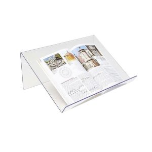 PBS500-leggio-da-tavolo-in-plexiglass-trasparente-porta-libro-e-porta-catalogo