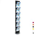 PBS516T-espositore-colorato-porta-depliant-BASE-FISSA-autoportante-6-tasche-A4