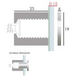 PBS711-misure-distanziale-19x25-alluminio-finitura-ramato-gruppo-per-fissaggio-targhe-a-muro