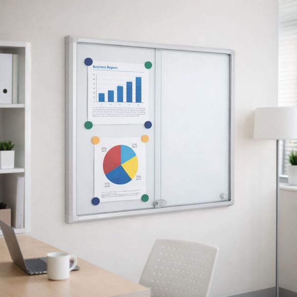 PBS951-bacheca-certificata-con-ante-vetro-temperato-per-uffici