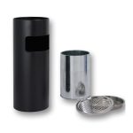 PBSC08SB-componenti-cestino-con-posacenere-nero-bar-ristoranti