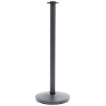 PBSCTP2-colonnina-nera-per-cordone-con-testa-piatta