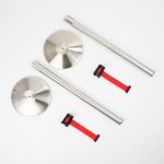 PBSST51L-colonnina-segna-percorso-in-acciaio-lucido-con-nastro-3metri-