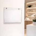 Tasca-porta-avviso-da-parete-in-plexiglass-trasparente-fissaggio-a-muro