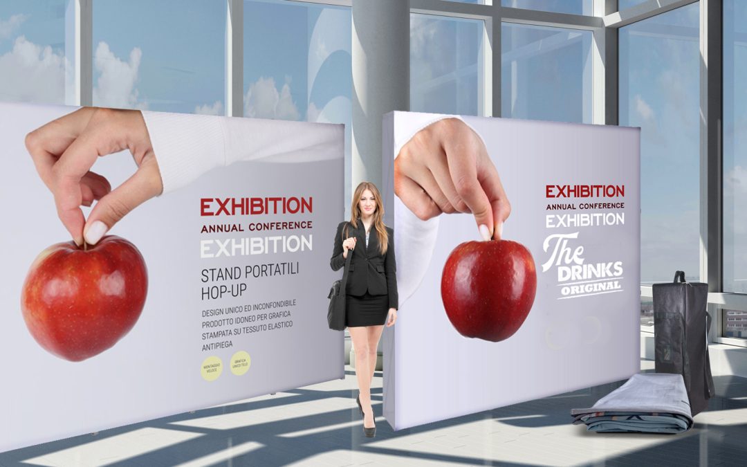 Stand Hopup con stampa in tessuto