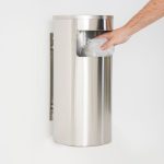 PBCEP011P-posacenere-muro-con-cestino-silver-satinato-da-esterno