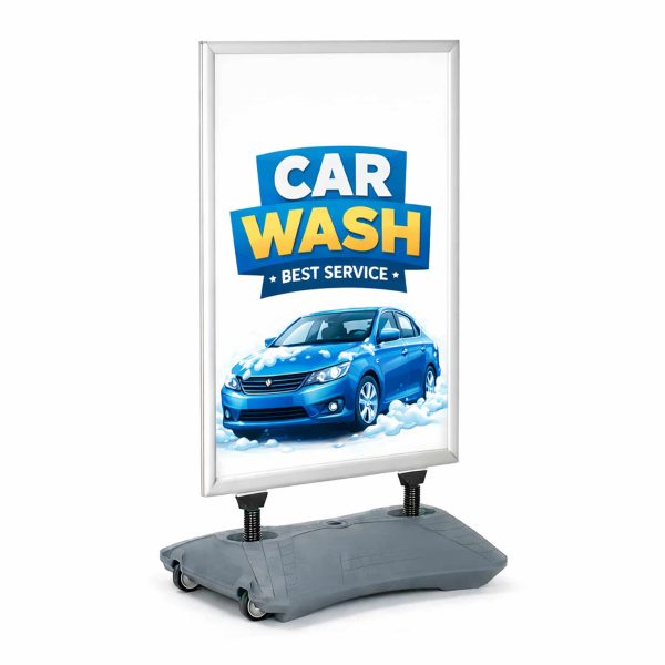 cavalletto-bifacciale-70x100-pubblicitario-da-esterno-con-base-zavorra