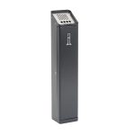 PCPOS020-posacenere-autoportante-in-metallo-verniciato-nero-con-disegno-frontale