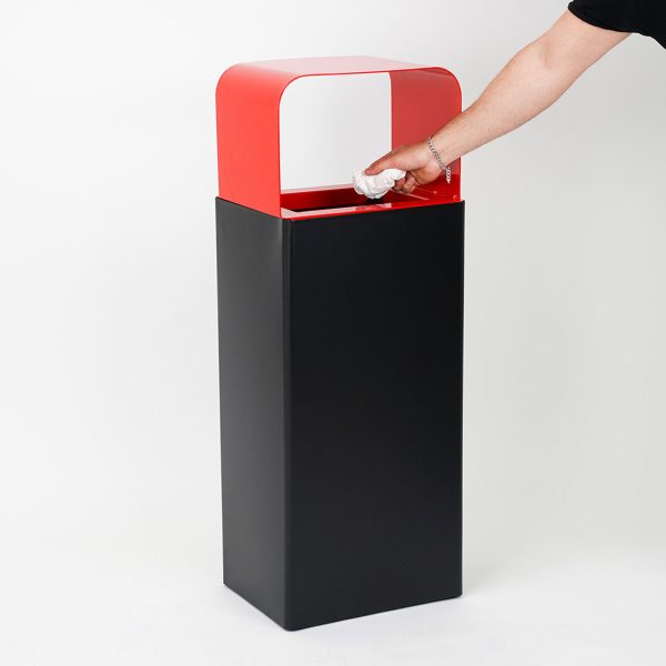 PBCRD012-bidone-porta-rifiuti-corpo-metallo-verniciato-coperchio-anti-pioggia